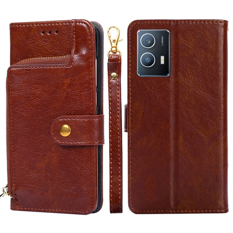 Zipper Bag Leather Phone Case, For OPPO Realme Narzo 50i, For vivo iQOO 9 5G, For vivo IQOO Neo6 5G, For vivo iQOO U5 5G, For vivo S12/V23, For vivo S12 Pro/V23 Pro