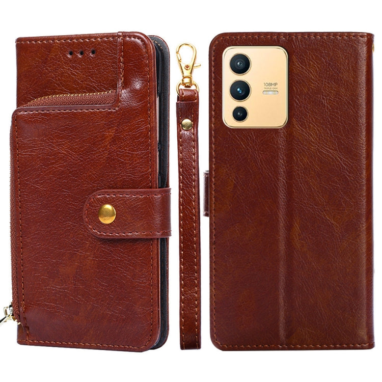 Zipper Bag Leather Phone Case, For OPPO Realme Narzo 50i, For vivo iQOO 9 5G, For vivo IQOO Neo6 5G, For vivo iQOO U5 5G, For vivo S12/V23, For vivo S12 Pro/V23 Pro