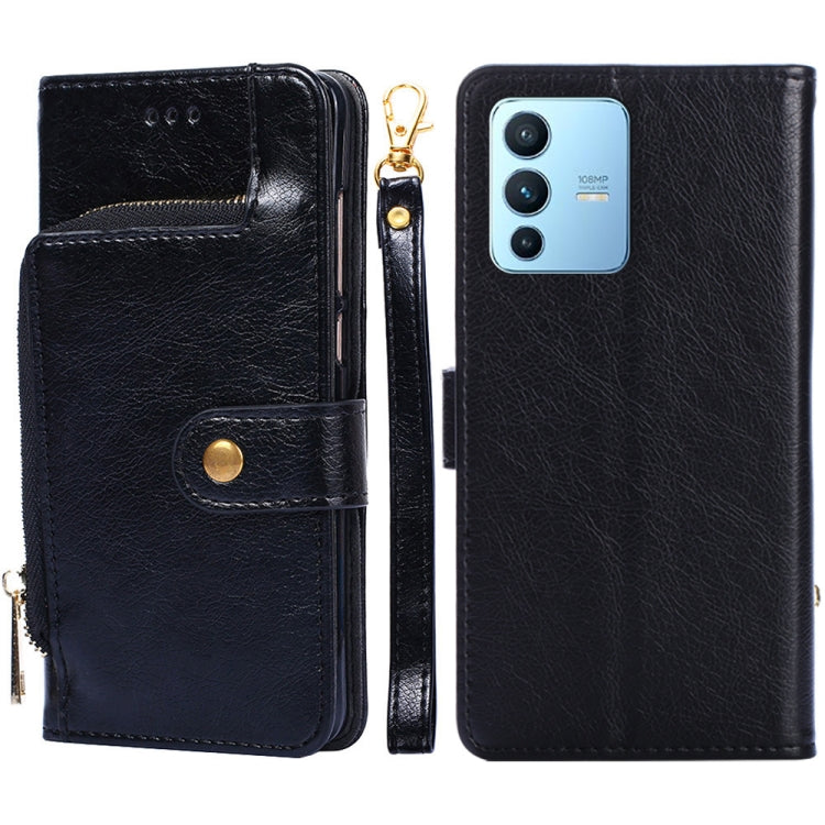 Zipper Bag Leather Phone Case, For OPPO Realme Narzo 50i, For vivo iQOO 9 5G, For vivo IQOO Neo6 5G, For vivo iQOO U5 5G, For vivo S12/V23, For vivo S12 Pro/V23 Pro