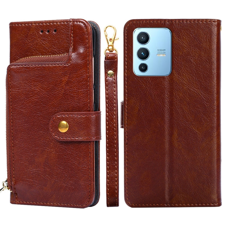 Zipper Bag Leather Phone Case, For OPPO Realme Narzo 50i, For vivo iQOO 9 5G, For vivo IQOO Neo6 5G, For vivo iQOO U5 5G, For vivo S12/V23, For vivo S12 Pro/V23 Pro