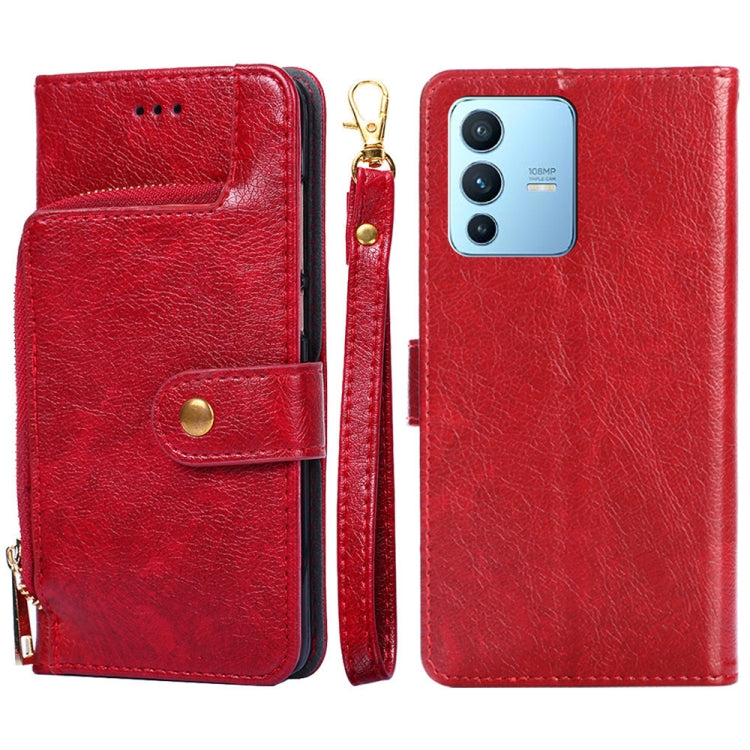 Zipper Bag Leather Phone Case, For OPPO Realme Narzo 50i, For vivo iQOO 9 5G, For vivo IQOO Neo6 5G, For vivo iQOO U5 5G, For vivo S12/V23, For vivo S12 Pro/V23 Pro