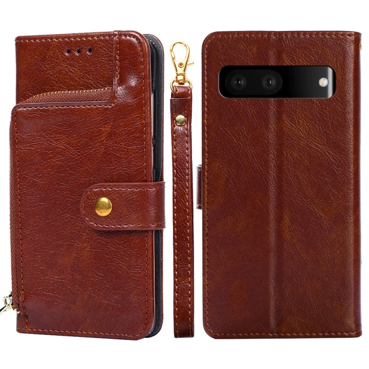 Zipper Bag Leather Phone Case, For vivo X80 Pro China, For vivo X80 China, For vivo Y53s 5G/iQOO Z5x/T1x, For vivo Y55s 5G, For vivo Y76s China/Y74s, For Google Pixel 7 5G