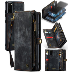 CaseMe Detachable Multifunctional Horizontal Flip Leather Case, with Card Slot & Holder & Zipper Wallet & Photo Frame, For Samsung Galaxy S20 Ultra, For Samsung Galaxy S20 Plus, For Samsung Galaxy S20