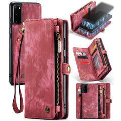 CaseMe Detachable Multifunctional Horizontal Flip Leather Case, with Card Slot & Holder & Zipper Wallet & Photo Frame, For Samsung Galaxy S20 Ultra, For Samsung Galaxy S20 Plus, For Samsung Galaxy S20