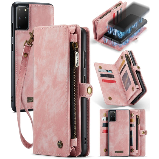 CaseMe Detachable Multifunctional Horizontal Flip Leather Case, with Card Slot & Holder & Zipper Wallet & Photo Frame, For Samsung Galaxy S20 Ultra, For Samsung Galaxy S20 Plus, For Samsung Galaxy S20