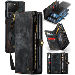CaseMe Detachable Multifunctional Horizontal Flip Leather Case, with Card Slot & Holder & Zipper Wallet & Photo Frame, For Samsung Galaxy S20 Ultra, For Samsung Galaxy S20 Plus, For Samsung Galaxy S20