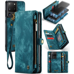 CaseMe Detachable Multifunctional Horizontal Flip Leather Case, with Card Slot & Holder & Zipper Wallet & Photo Frame, For Samsung Galaxy S20 Ultra, For Samsung Galaxy S20 Plus, For Samsung Galaxy S20