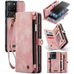 CaseMe Detachable Multifunctional Horizontal Flip Leather Case, with Card Slot & Holder & Zipper Wallet & Photo Frame, For Samsung Galaxy S20 Ultra, For Samsung Galaxy S20 Plus, For Samsung Galaxy S20