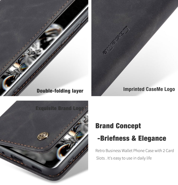 CaseMe Multifunctional Horizontal Flip Leather Case, with Card Slot & Holder & Wallet
