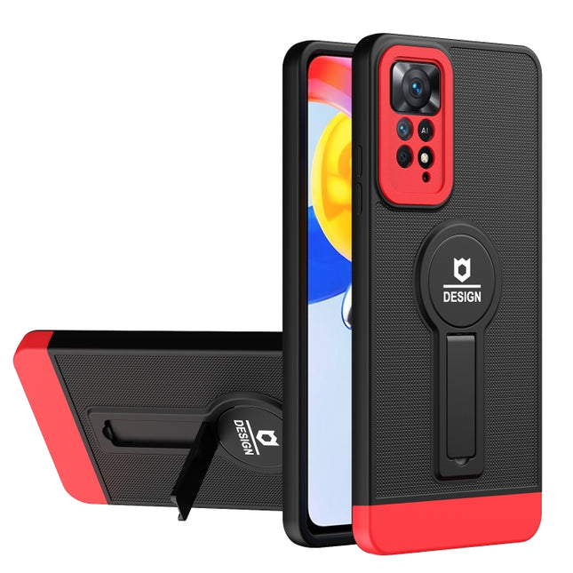 Small Tail Holder TPU+PC Phone Case, For Xiaomi Redmi Note 11 4G 2022 / Note 11S