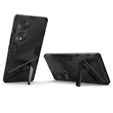 Punk Armor 2 in 1 PC + TPU Shockproof Case with Invisible Holder, For Honor 70, For Honor 70 Pro