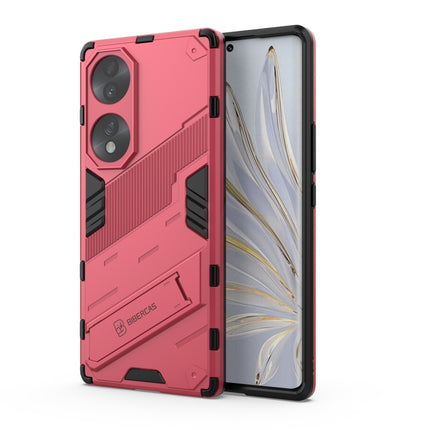 Punk Armor 2 in 1 PC + TPU Shockproof Case with Invisible Holder, For Honor 70, For Honor 70 Pro