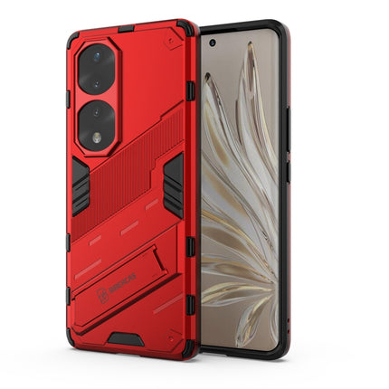 Punk Armor 2 in 1 PC + TPU Shockproof Case with Invisible Holder, For Honor 70, For Honor 70 Pro