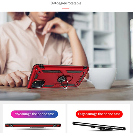 Shockproof TPU + PC Protective Case with 360 Degree Rotating Holder, For Galaxy A01, For Galaxy A81 / Note 10 Lite, For Galaxy A91 / S10 Lite