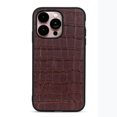 Crocodile Texture Genuine Leather Phone Case, For iPhone 14, For iPhone 14 Plus, For iPhone 14 Pro, For iPhone 14 Pro Max