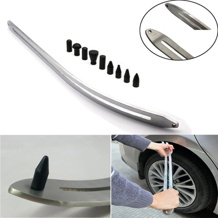 N8 10 in 1 Car Paintless Dent Removal Fender Damage Repair Puller Lifter Arc Crowbar Tools Hook Rods kit, 10 in 1