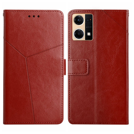 Y Stitching Horizontal Flip Leather Phone Case, For Motorola Moto G52J 5G, For Motorola Moto G71S, For OPPO Realme Narzo 50 4G, For OPPO Reno7 4G