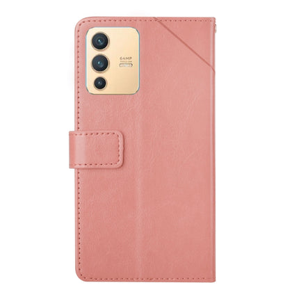 Y Stitching Horizontal Flip Leather Phone Case, For vivo V23 5G
