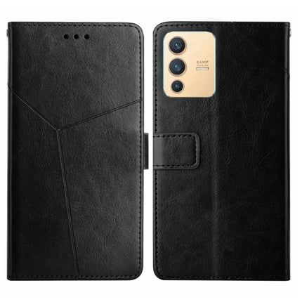 Y Stitching Horizontal Flip Leather Phone Case, For vivo V23 5G