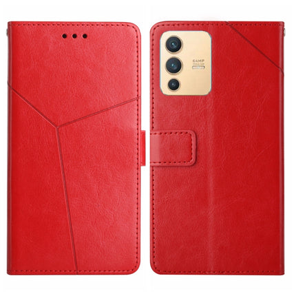 Y Stitching Horizontal Flip Leather Phone Case, For vivo V23 5G