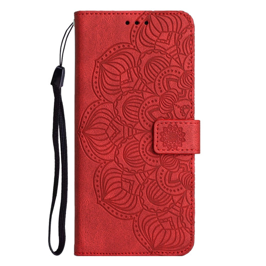 Mandala geprägte Flip Leder Handyhülle, Für iPhone 13 mini, Für iPhone 13, Für iPhone 13 Pro, Für iPhone 13 Pro Max, Für iPhone 12 mini, Für iPhone 12 / 12 Pro