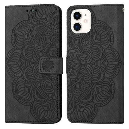 Funda de cuero con tapa y diseño de mandala en relieve para iPhone 12 Pro Max, iPhone 11, iPhone 11 Pro, iPhone 11 Pro Max, iPhone X/XS, iPhone XR
