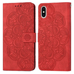 Flip-Hülle aus Leder mit Mandala-Prägung, für iPhone 12 Pro Max, für iPhone 11, für iPhone 11 Pro, für iPhone 11 Pro Max, für iPhone X/XS, für iPhone XR