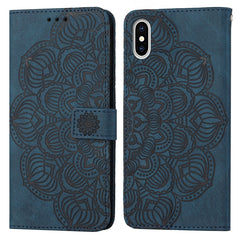 Flip-Leder-Handyhülle mit Mandala-Prägung, für iPhone XS Max, für iPhone SE 2022/2020/8/7, für iPhone 7 Plus/8 Plus