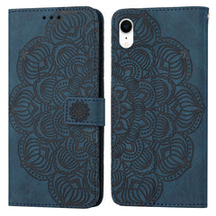 Flip-Hülle aus Leder mit Mandala-Prägung, für iPhone 12 Pro Max, für iPhone 11, für iPhone 11 Pro, für iPhone 11 Pro Max, für iPhone X/XS, für iPhone XR