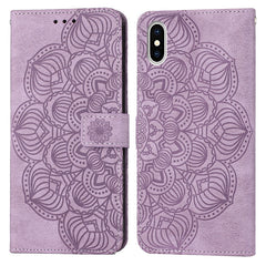 Mandala Embossed Flip Leather Phone Case, For iPhone XS Max, For iPhone SE 2022 / 2020 / 8 / 7, For iPhone 7 Plus / 8 Plus