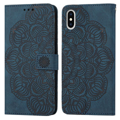 Mandala Embossed Flip Leather Phone Case, For iPhone XS Max, For iPhone SE 2022 / 2020 / 8 / 7, For iPhone 7 Plus / 8 Plus