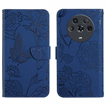 Skin Feel Butterfly Peony Embossed Leather Phone Case, For Honor Magic4, For Honor Magic4 Pro, For Motorola Moto G42, For Motorola Moto G62 5G