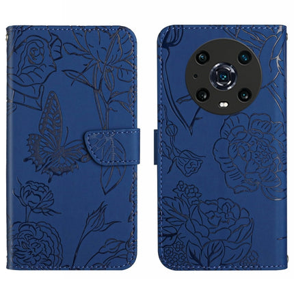 Skin Feel Butterfly Peony Embossed Leather Phone Case, For Honor Magic4, For Honor Magic4 Pro, For Motorola Moto G42, For Motorola Moto G62 5G