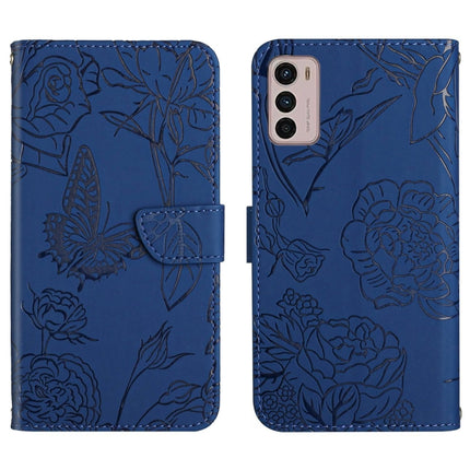 Skin Feel Butterfly Peony Embossed Leather Phone Case, For Honor Magic4, For Honor Magic4 Pro, For Motorola Moto G42, For Motorola Moto G62 5G