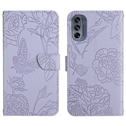 Skin Feel Butterfly Peony Embossed Leather Phone Case, For Honor Magic4, For Honor Magic4 Pro, For Motorola Moto G42, For Motorola Moto G62 5G