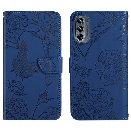 Skin Feel Butterfly Peony Embossed Leather Phone Case, For Honor Magic4, For Honor Magic4 Pro, For Motorola Moto G42, For Motorola Moto G62 5G