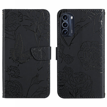 Skin Feel Butterfly Peony Embossed Leather Phone Case, For Motorola Moto G52J 5G, For Motorola Moto G71S, For OPPO Realme Narzo 50 4G, For OPPO Reno7 4G