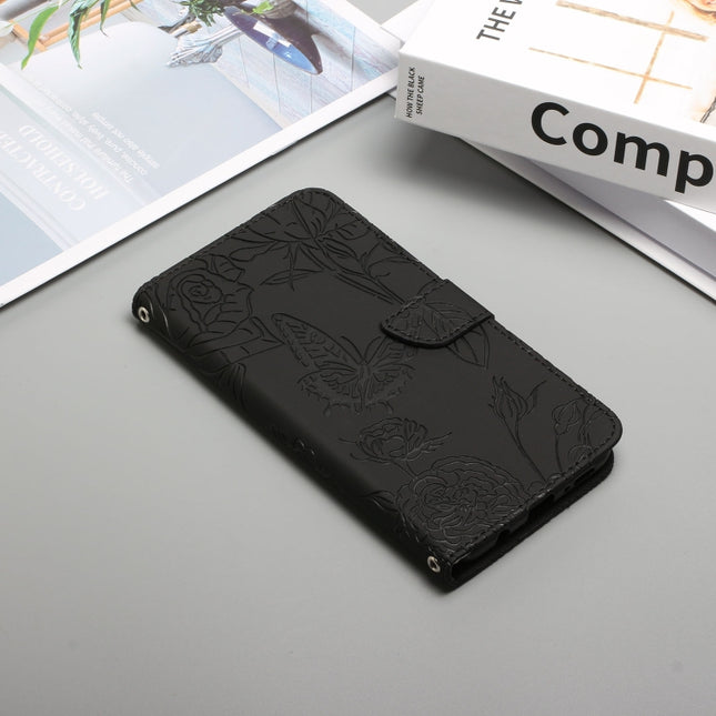 Skin Feel Butterfly Peony Embossed Leather Phone Case, For Motorola Moto G52J 5G, For Motorola Moto G71S, For OPPO Realme Narzo 50 4G, For OPPO Reno7 4G