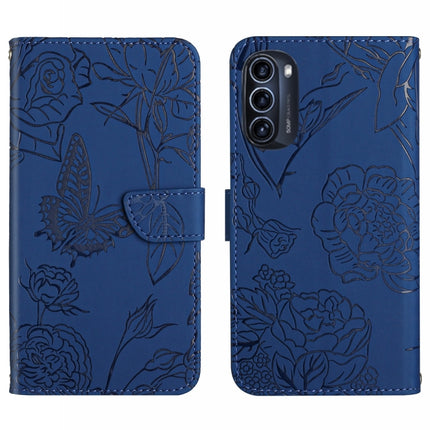 Skin Feel Butterfly Peony Embossed Leather Phone Case, For Motorola Moto G52J 5G, For Motorola Moto G71S, For OPPO Realme Narzo 50 4G, For OPPO Reno7 4G