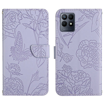 Skin Feel Butterfly Peony Embossed Leather Phone Case, For Motorola Moto G52J 5G, For Motorola Moto G71S, For OPPO Realme Narzo 50 4G, For OPPO Reno7 4G