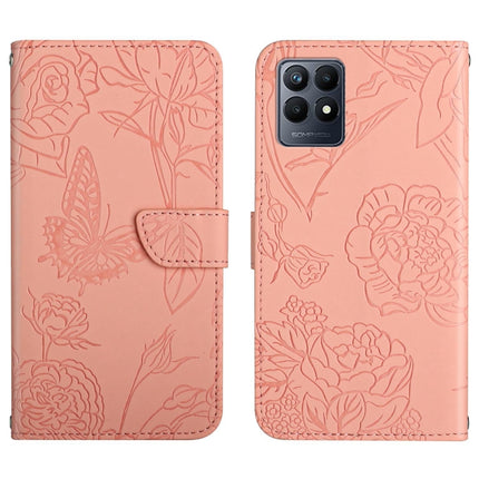 Skin Feel Butterfly Peony Embossed Leather Phone Case, For Motorola Moto G52J 5G, For Motorola Moto G71S, For OPPO Realme Narzo 50 4G, For OPPO Reno7 4G