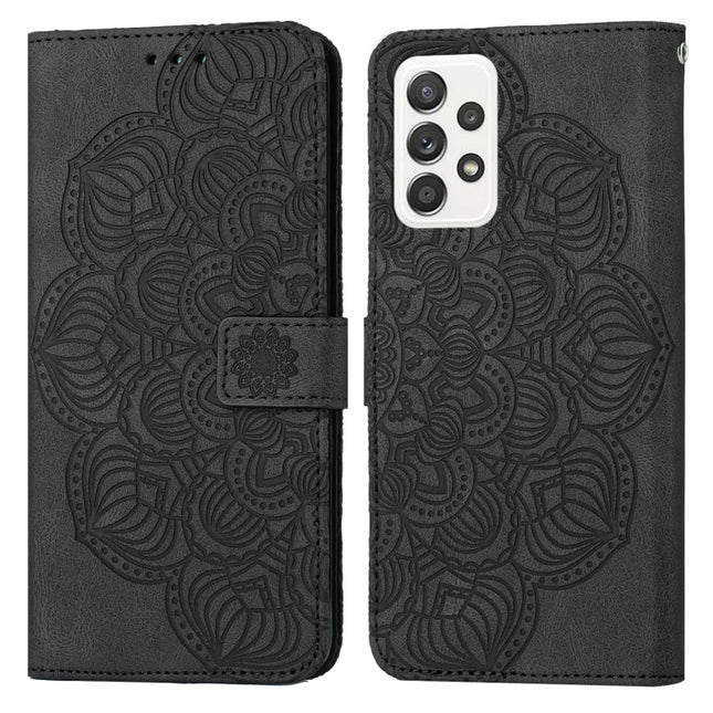 Mandala Embossed Flip Leather Phone Case, For Samsung Galaxy A53, For Samsung Galaxy A70, For Samsung Galaxy A71 4G, For Samsung Galaxy A72 4G / 5G