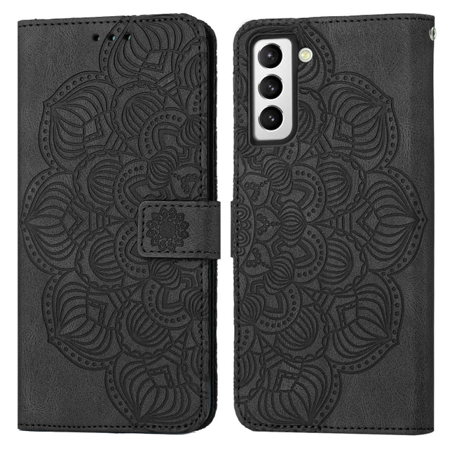 Mandala Embossed Flip Leather Phone Case, For Samsung Galaxy S21 Ultra 5G, For Samsung Galaxy S22 5G, For Samsung Galaxy S22+ 5G, For Samsung Galaxy S22 Ultra 5G