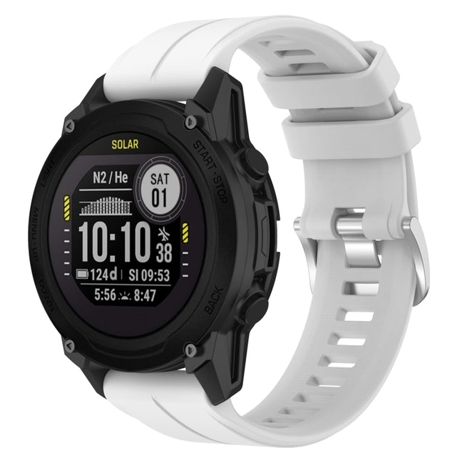 For Garmin Descent G1 / Forerunner 745/945/935 / Approach S62 Solid Color Silicone Watch Band