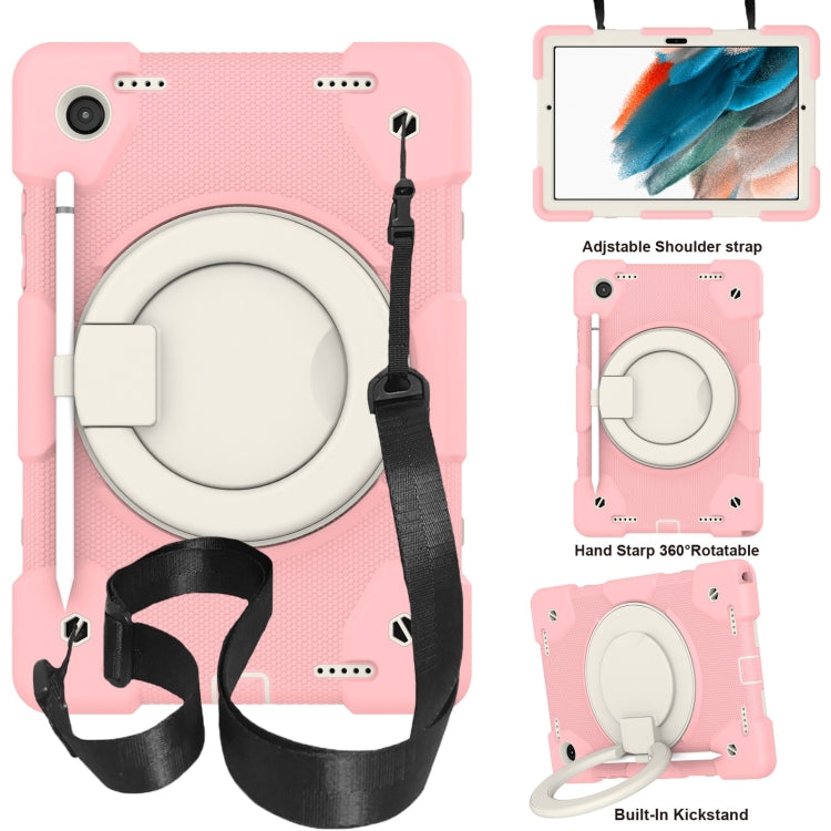 Silicone + PC Full Body Protection Tablet Case With Holder & Strap