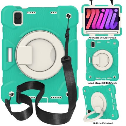 Funda protectora de cuerpo completo de silicona + PC para tableta con soporte y correa, para iPad mini 2021, para iPad mini 4 2015/mini 2019