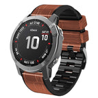 For Garmin Fenix 7X/6X Pro/Tactix 7 26mm / Brown