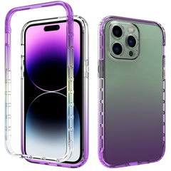 Two-color Gradual Change PC+TPU Phone Case, For iPhone 14 Plus, For iPhone 14, For iPhone 14 Pro, For iPhone 14 Pro Max