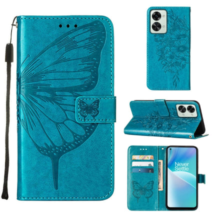 Embossed Butterfly Leather Phone Case, For OnePlus Nord 2T 5G, For OnePlus Nord CE 2 Lite 5G, For OnePlus Ace 5G