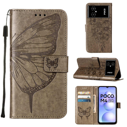 Embossed Butterfly Leather Phone Case, For Xiaomi 12 Lite, For Xiaomi Redmi Note 11T Pro, For Xiaomi Poco M4 5G